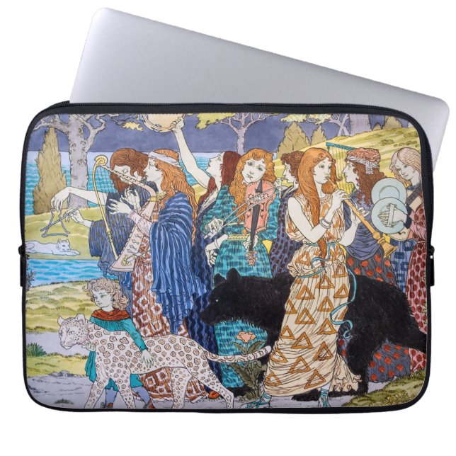 Eugene Grasset - Harmony Decorative Panel Laptop Sleeve (Voorkant)