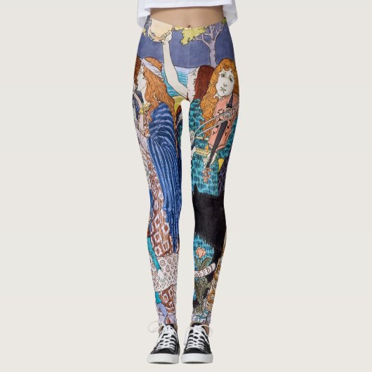 Eugene Grasset - Harmony Decorative Panel Leggings (Voorkant)