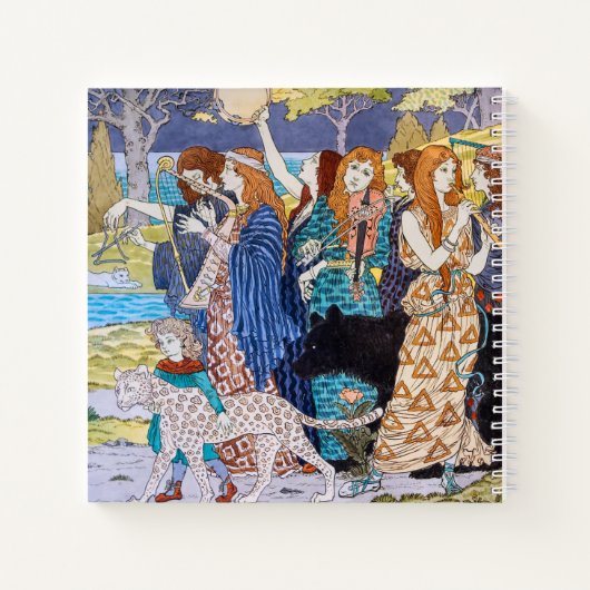 Eugene Grasset - Harmony Decorative Panel Notitieboek (Achterkant)