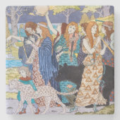 Eugene Grasset - Harmony Decorative Panel Stenen Onderzetter (Voorkant)