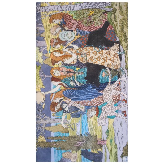 Eugene Grasset - Harmony Decorative Panel Tafelkleed (Voorkant)