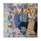 Eugene Grasset - Harmony Decorative Panel Tegeltje (Voorkant)