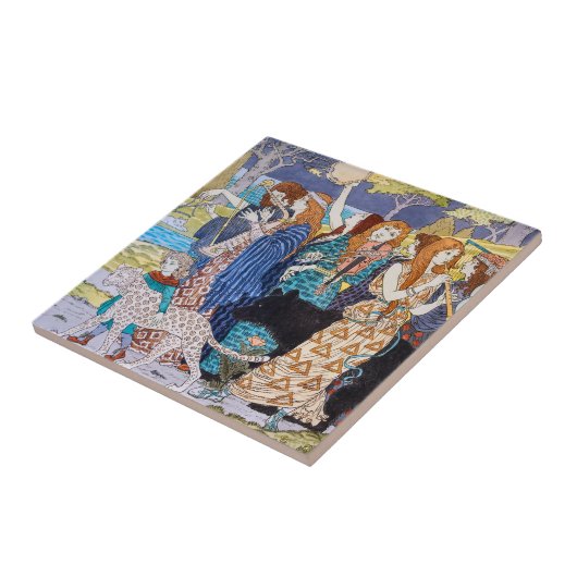 Eugene Grasset - Harmony Decorative Panel Tegeltje (Zijkant)