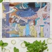 Eugene Grasset - Harmony Decorative Panel Theedoek (Gevouwen)