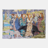 Eugene Grasset - Harmony Decorative Panel Theedoek (Horizontaal)