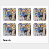 Eugene Grasset - Harmony Decorative Panel Vierkante Sticker (Vel)