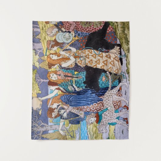 Eugene Grasset - Harmony Decorative Panel Wandkleed (Voorkant)