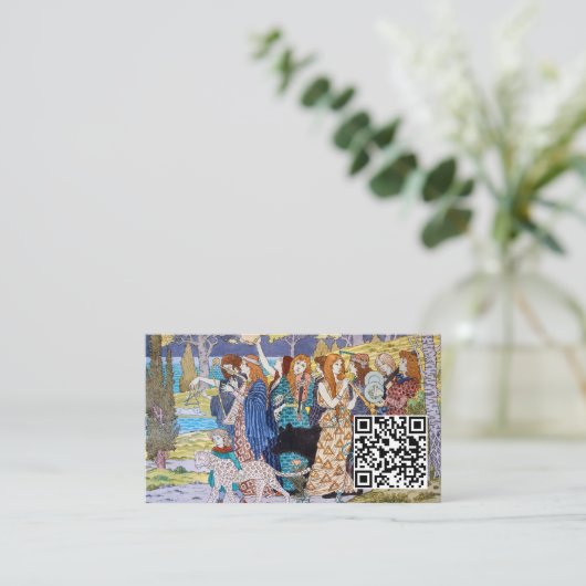 Eugene Grasset - Harmony - QR-code Visitekaartje (Staand voorkant)