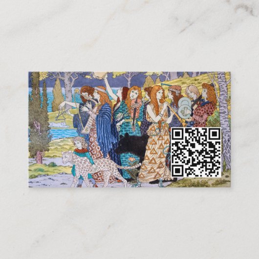 Eugene Grasset - Harmony - QR-code Visitekaartje (Voorkant)
