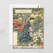 Eugène Grasset juillet Briefkaart (Voorkant / Achterkant)