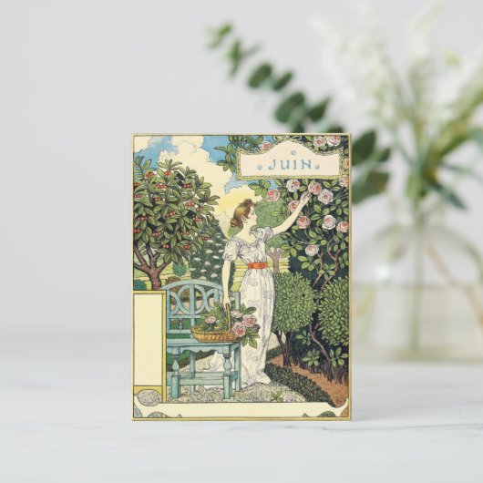 Eugène Grasset juin Briefkaart (Staand voorkant)