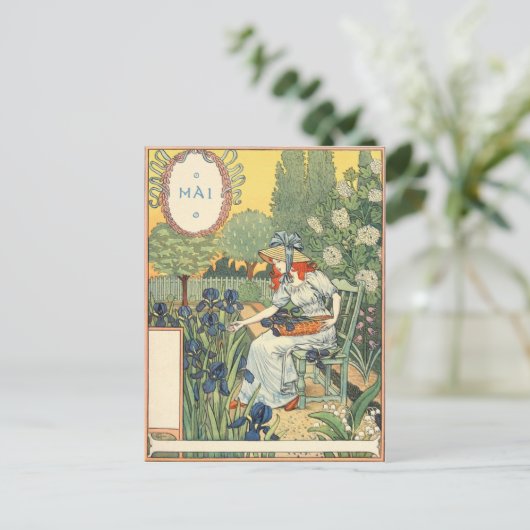 Eugène Grasset mai Briefkaart (Staand voorkant)