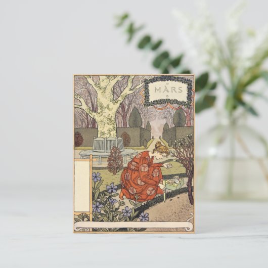 Eugène Grasset mars Briefkaart (Staand voorkant)