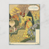 Eugène Grasset octobre Briefkaart (Voorkant)