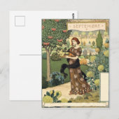 Eugène Grasset septembre Briefkaart (Voorkant / Achterkant)