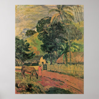 Eugene H Paul Gauguin - Paarden onderweg Poster