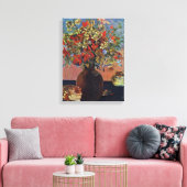 Eugene Henri Paul Gauguin - bloemen en katten Canvas Afdruk (Insitu (Woonkamer))