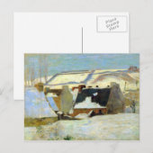 Eugène Henri Paul Gauguin - Breton Village in Snow Briefkaart (Voorkant / Achterkant)
