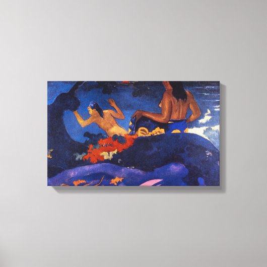Eugène Henri Paul Gauguin - Fatata Te Miti Canvas Afdruk (Voorkant)