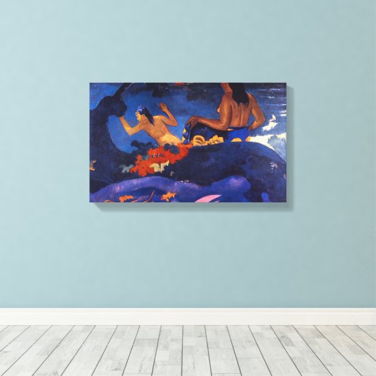 Eugène Henri Paul Gauguin - Fatata Te Miti Canvas Afdruk (Insitu (Houten vloer))