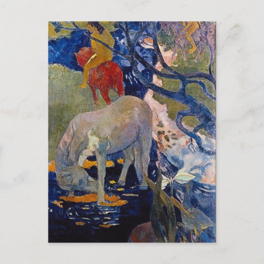 Eugène Henri Paul Gauguin - Het witte paard Briefkaart (Voorkant)