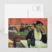 Eugène Henri Paul Gauguin - Madame Ginoux in Cafe Briefkaart (Voorkant / Achterkant)