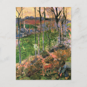 Eugène Henri Paul Gauguin - Small Breton Wooden Sh Briefkaart