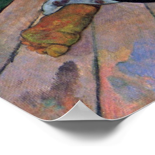 Eugene Henri Paul Gauguin - The Siesta Poster (Hoek)