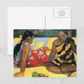 Eugène Henri Paul Gauguin - twee vrouwen uit Tahit Briefkaart (Voorkant / Achterkant)