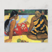 Eugène Henri Paul Gauguin - twee vrouwen uit Tahit Briefkaart (Voorkant)