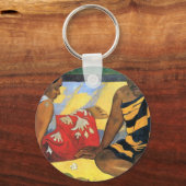 Eugène Henri Paul Gauguin - twee vrouwen uit Tahit Sleutelhanger (Voorkant)