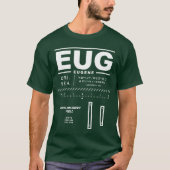 Eugene Mahlon Sweet Field Airport EUG T-Shirt (Voorkant)