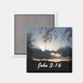 Eugene, OF...Johannes 3:16 Magneet (Voorkant / Achterkant)