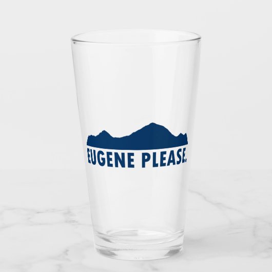 Eugene Oregon Alsjeblieft Glas (Voorkant)