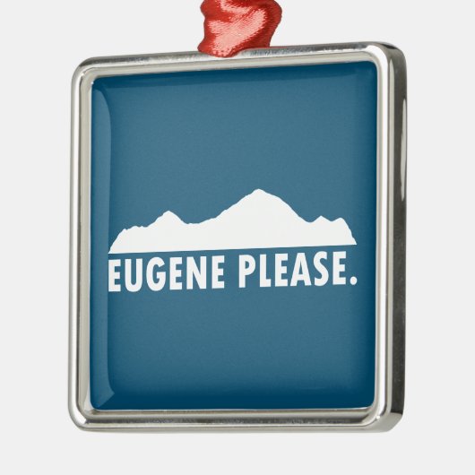 Eugene Oregon Alsjeblieft Metalen Ornament (Links)