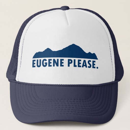Eugene Oregon Alsjeblieft Trucker Pet (Voorkant)