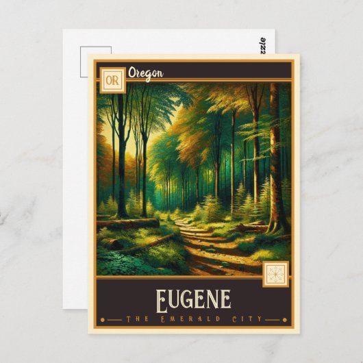 Eugene, Oregon | Briefkaart (Voorkant / Achterkant)