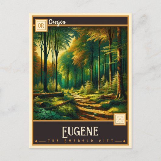 Eugene, Oregon | Briefkaart (Voorkant)