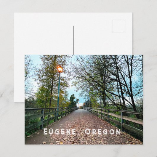 Eugene, Oregon Briefkaart (Voorkant / Achterkant)