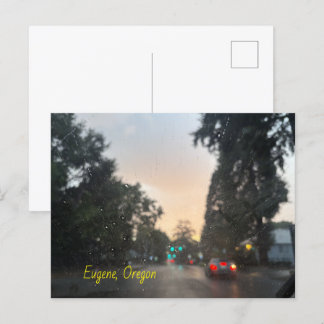 Eugene Oregon Briefkaart Opmerking Kaart Kaart reg