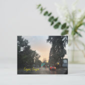 Eugene Oregon Briefkaart Opmerking Kaart Kaart reg (Staand voorkant)