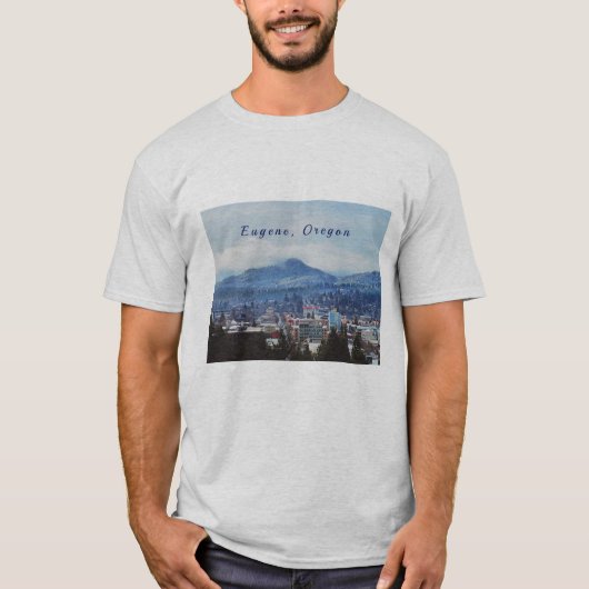 "Eugene, Oregon" Mannen T Shirt (Voorkant)