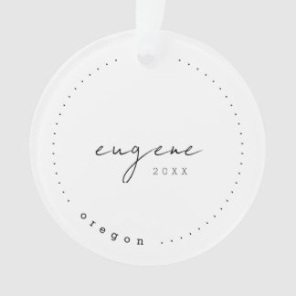 Eugene, Oregon of Travel United States Simple Ornament