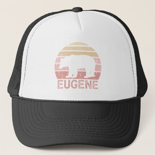 Eugene Oregon Retro Beer Trucker Pet (Voorkant)
