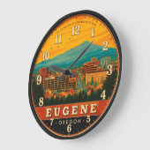 Eugene Oregon Skyline Skinner Butte Trail View Grote Klok (Hoek)
