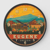 Eugene Oregon Skyline Skinner Butte Trail View Grote Klok (Voorkant)