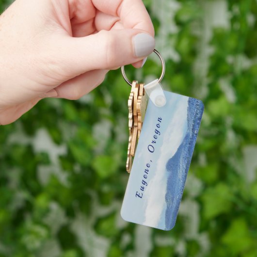 "Eugene, Oregon" Sleutelhanger met twee zijden (Hand)