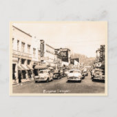 Eugene, Oregon  straatgeur jaren '50 Briefkaart (Voorkant)