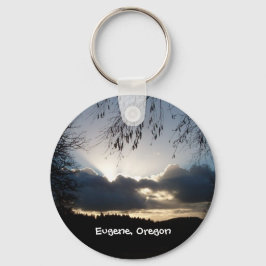 Eugene, Oregon Sunset Sleutelhanger