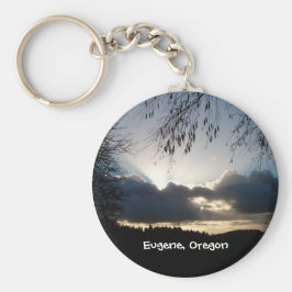 Eugene, Oregon Sunset Sleutelhanger